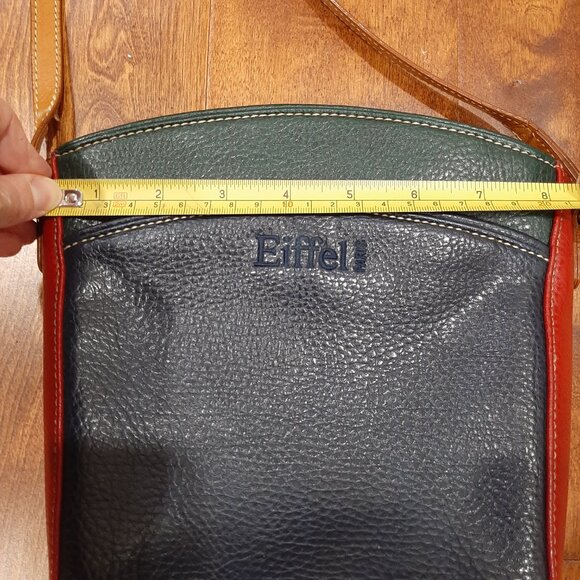 La Tour Eiffel vintage pebbled leather minimalist quiet luxury bag - Picture 11 of 13